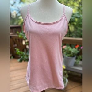 Z By Zella Pink Peach Strappy Yoga Tank Medium